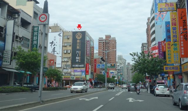 P-0235A鐵架廣告塔-高雄市左營區明誠二路482號-富民路與明誠二路口廣告看板